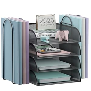Aimeaihe Stapelbare 4-stöckig Briefablage Schreibtisch Organizer