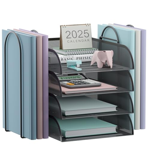 Aimeaihe Stapelbare 4-stöckig Briefablage Schreibtisch Organizer