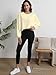 MATEAM Womens Workout Tops Casual Sweatshirt Long Sleeve Cropped Plain t Shirts Crewneck Ladies Going Out Crop Loose Fit Fashion Clothing for Women Trendy Apricot XL