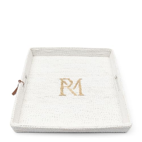 Riviera Maison Armlehnentablett Beige, Bank-Tablett, Rechteckig, Sessel