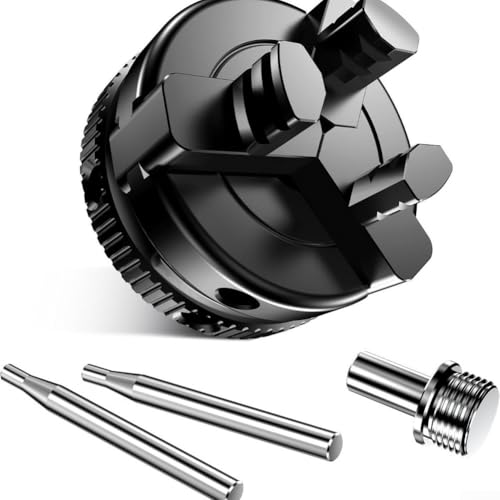 Mandrin à trois mâchoires pour travail du bois 5,1 cm avec mâchoires auto-centrantes et matériau en alliage pour une forte tenue sur les tours avec broche filetée M18 x 1,5 (A)