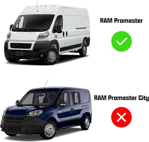 Image of ROCCS Windshield Sunshade UV Ray Reflector for 2014-2026 Dodge RAM ProMaster Full Size Cargo Van Chassis Cab Cutaway Front Window Sun Shade Shield Cover Foldable Reflective Sun Visor