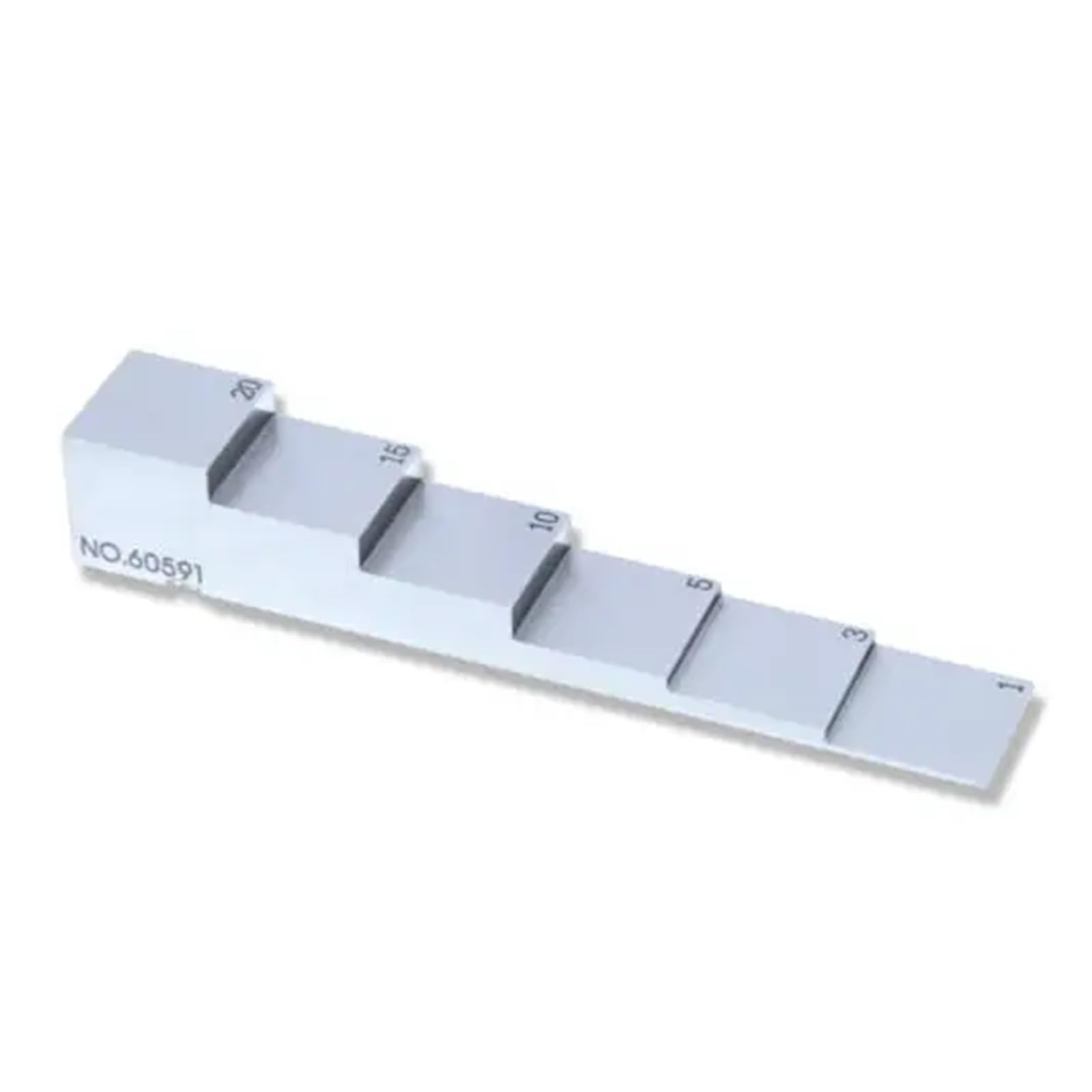 CVFRDD Gauge Block Set 6 Step 1 3 5 10 15 20mm Test Block Ultrasonic Carbon Steel 1018