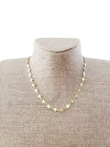 Gold Star Choker Necklace Sarah Cameron 