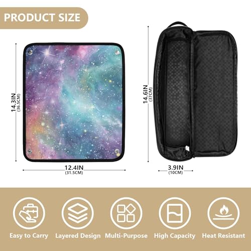 Bolsa de viaje para herramientas de cabello Hot Hair Tools con almohadilla resistente al calor, doble capa para planchas, rizadores y alisadores miniatura 4
