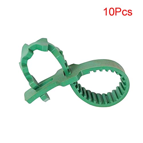 Morehappy7 10 pcs Heavy Duty en Caoutchouc Souple avec Boucle Attaches réglable Interlock Jardin Arbre Liens Rose à Fleurs pour Arbre Support pour Plantes
