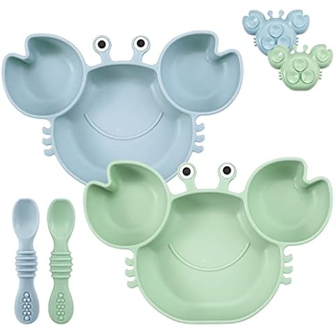 PandaEar Silicone Baby Plate and Spoon Set Cover