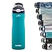 Contigo Ashland Chill Botella con Pajita, Grande de plástico Libre de BPA, Sistema antiderrame, para Deporte, Bicicleta, Running, Paseos, Unisex-Adult, Plata (Scuba), 590ml