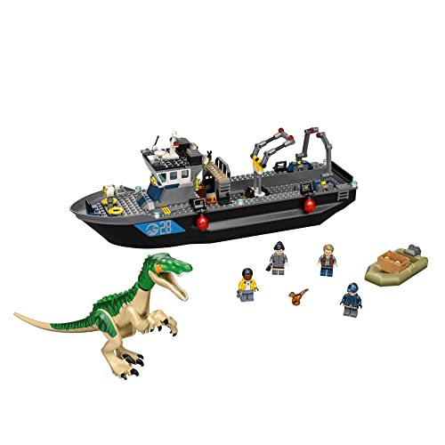 LEGO Jurassic World Baryonyx Dinosaur Boat Escape 76942 Building Kit; Cool Toy Playset for Creative Kids; New 2021 (308 Pieces)