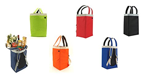 Bolso Tote convertible en mochila rojo miniatura 2