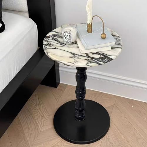 Table d'appoint en marbre stable pour optimiser votre salon