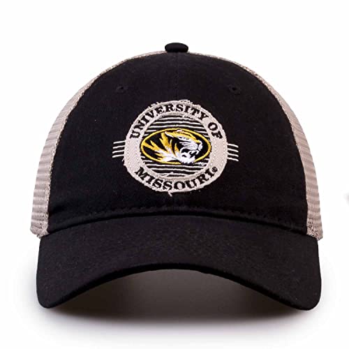The Game NCAA Snapback - Patch Meshback - Classic Comfort - Adjustable Size - Let Everyone Know which Team You Support (Missouri Tigers - Black, Adjustable)