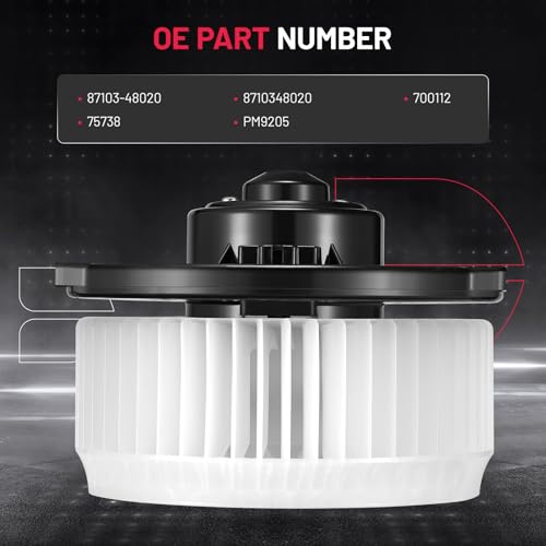Image of BDFHYK AC Heater Blower Motor Fan 700112 Compatible with Lexus GS300 GS400 GS430 RX300 SC430,Compatible with Toyota Highlander,HVAC Blower Motor Assembly with Fan Cage 75738 PM9205 87103-48020