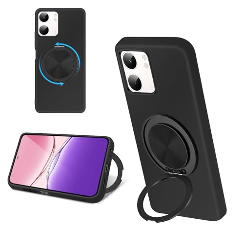 baodunwei OPPO A5X �P�[�X �V���R�� MagSafe�Ή� �����O�t�� 360°��]�X�^���h �c�����Ή� �A�W���X�^�u���X�^���h �}�b�g�d�グ �ϏՌ� �X�}�z �P�[�X �I�b�| CPH2725 �J�o�[ �Ռ��z���|�P�b�g���� TPU ���^�y�� 