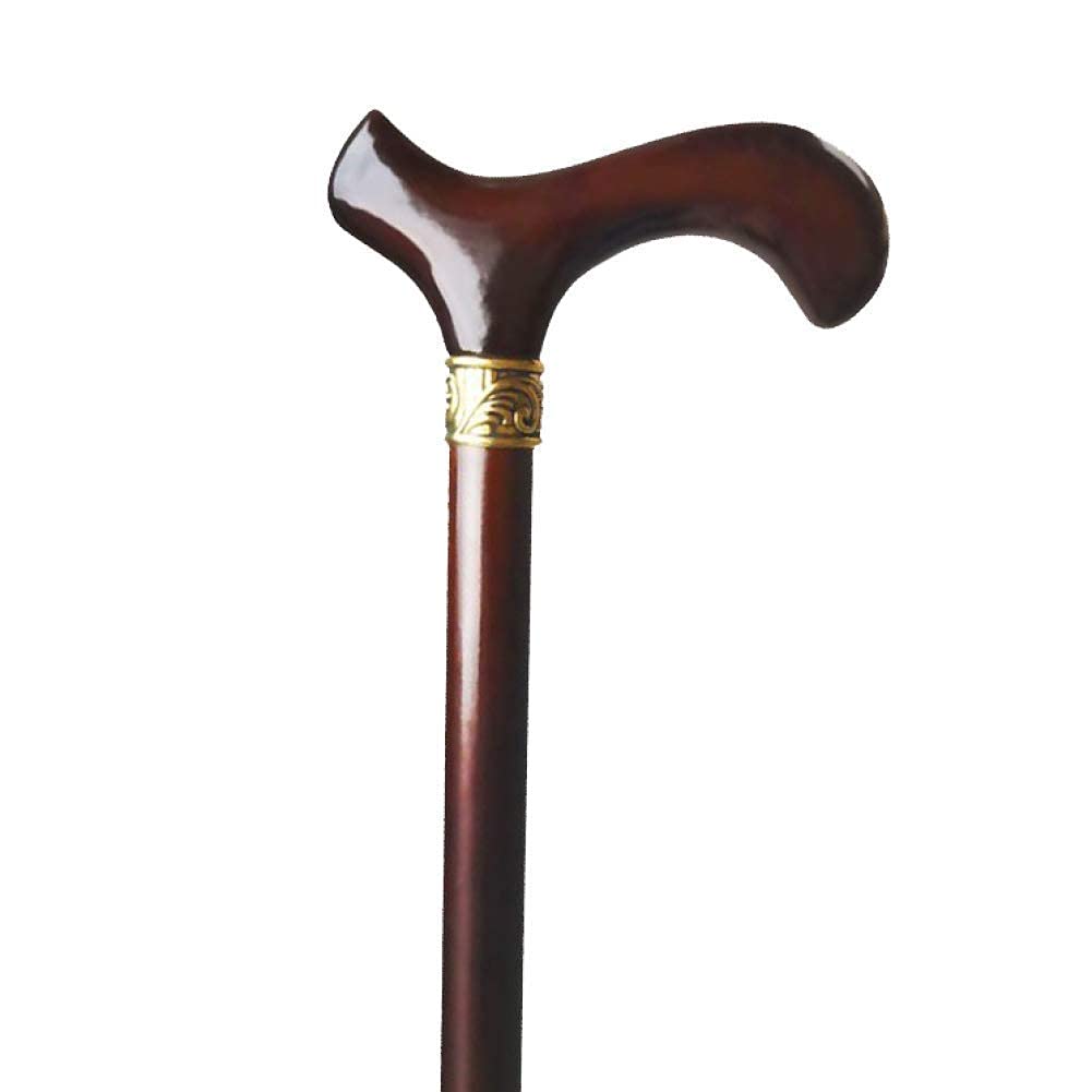 ALEjon Muletas Bastón de Madera Maciza con Punta de Goma, Bastones de Madera Tradicional de Madera Natural de 37 pies para Hombres y Mujeres, Capacidad de Peso de 300 Libras (Bastones a)