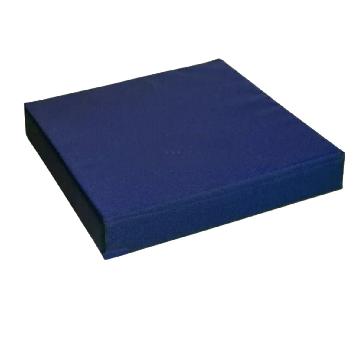4cm Thick Waterproof Chair Cushion Comfortable Seat Pad with Removable Zipped Cover for Kitchen, Dining, Living Room & Garden Patio Rattan Furniture (Navy Blue, 24" x 24" (60 x 60 cm))