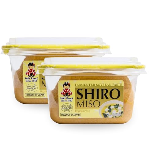 Shiro Miso Japonés 300g – Pasta de Soja Fermentada Suave – No GMO – Ideal para Sopa Miso, Salsas y Recetas Japonesas – Importado de Japón - Pack Laborawi (2 x 300g)