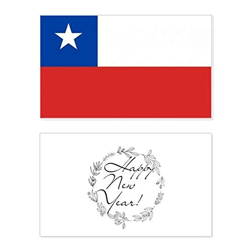 Tarjeta de Año Nuevo de Chile de América del Sur para felicitaciones navideñas