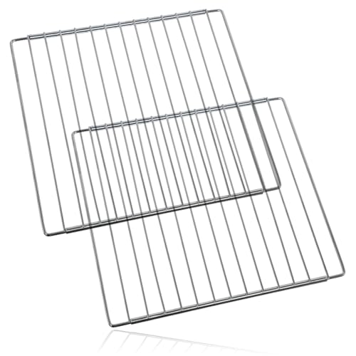 SPARES2GO Étagère de réfrigérateur universelle réglable pour congélateur en chrome plaqué (Pack de 2)