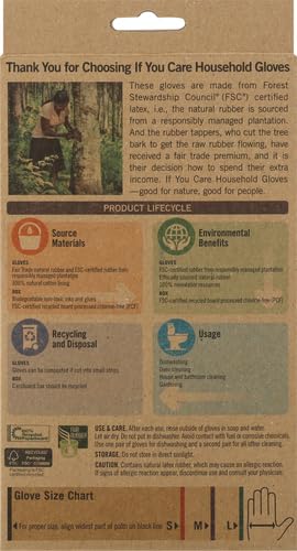 image for If You Care Latex Gloves, Large – 1 Pair (Pack of 1) – For Gardeni