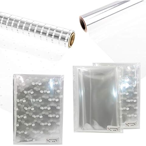 2m x 80cm White Dot Clear Cellophane (Folded) Florist Clear Wrap Hamper Flowers/Bouquet Gift Wrapping by Accessories Attic (White Dot) Cover