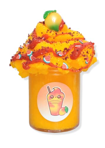 Mangonada & Chamoy Handmade Scented Snow Butter Slime 6oz - Hoshimi Slimes