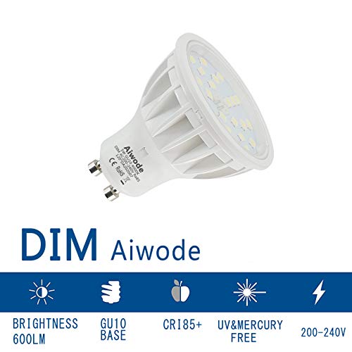 Aiwode-5W-Dimmable-GU10-LED-BulbNatural-White-4000KEquivalent-50W-Halogen-LampRa85-600LM120Beam-Angle-GU10-SpotlightPack-of-6