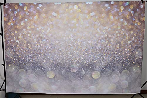 Mocsicka Bokeh Photography Backdrop Blue Grey Sparkle (7x5ft)