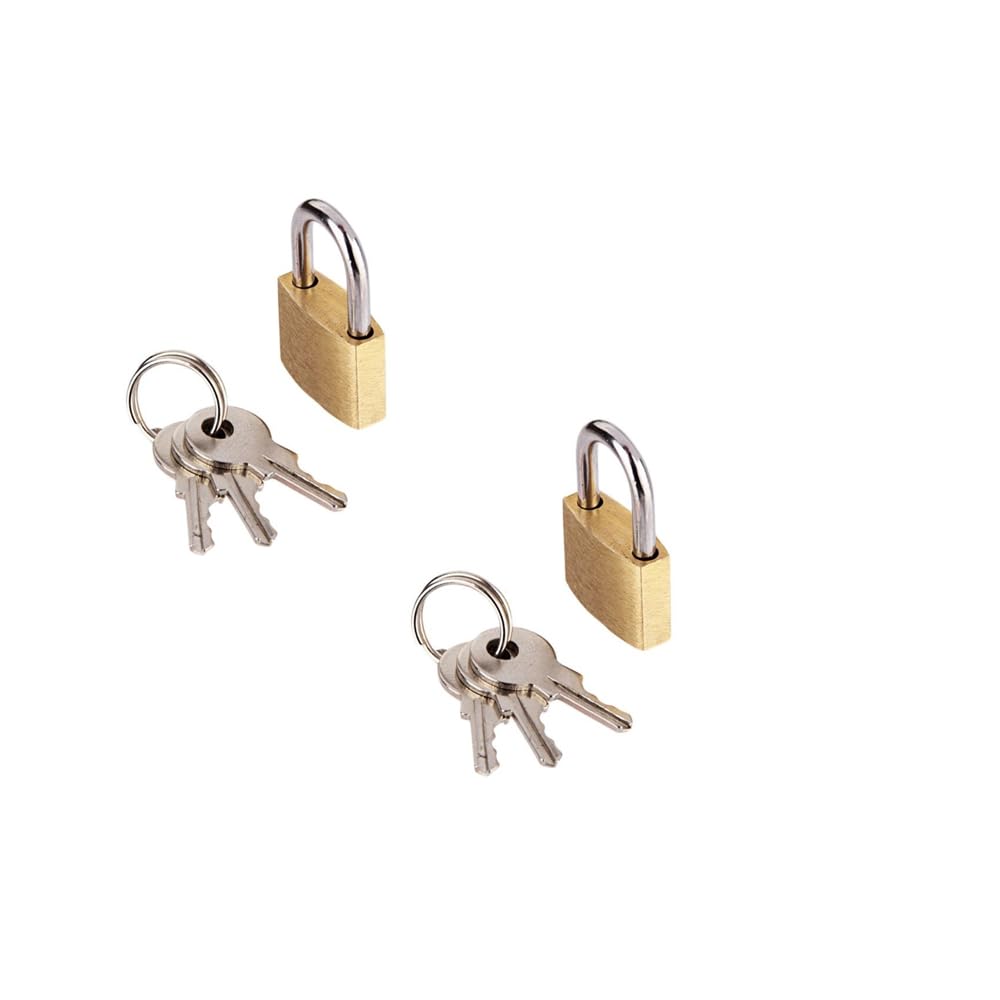 Toolbux Small Locks with Keys, Mini Padlocks for Luggage, Backpacks, Gym Bags, Jewelry Box, Diaries, Safety Lock, Travel Lock (2 pcs.)-image-11