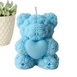 Bougie Parfumée Ours | Bougie D’Aromathérapie En Forme D’Ours 3D Mignon | Décoration Relaxante, Ornement Créatif Longue Durée | Chambre, Bureau, Cadeau, Ambiance