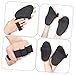 BESPORTBLE 2pairs Non- Half-Finger Weight Lifting Gloves Breathable Palm Protectors for Fitness Training and Outdoor Workouts Black