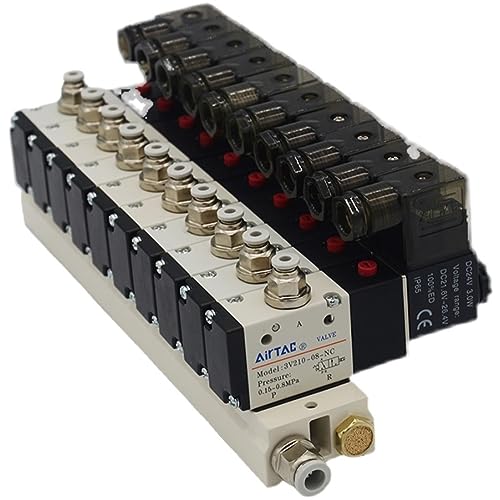 Électrovanne de station 3V210-08 à combinaison multidirectionnelle pour distribution d'air