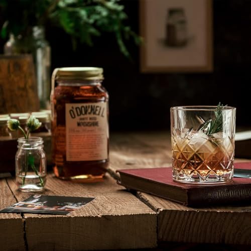 O’Donnell Harte Nuss Likör Haselnuss mit Whiskey & Karamell Aroma (700ml) - Made in Berlin - Nusslikör im Original Moonshine Schnaps Mason Jar - 25% Spirituose Pur oder als Cocktail genießen