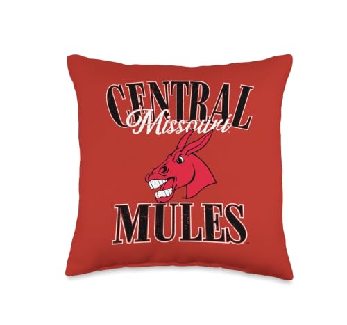 Central Missouri Mules UCM | Official NCAA Merch | LCUCM0004 Throw Pillow