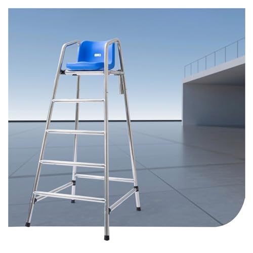 Chaise de sauveteur pour piscine et terrasse avec tabouret d'arbitre 4,9 pieds