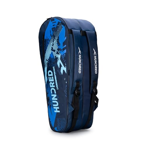 Image of Hundred Sonic Pack Kit Bag | Spacious Badminton Racket Bag with Dual Large Compartments for Rackets, Shoes & Gear - Ideal for Sports, Gym & Travel | Unisex Design