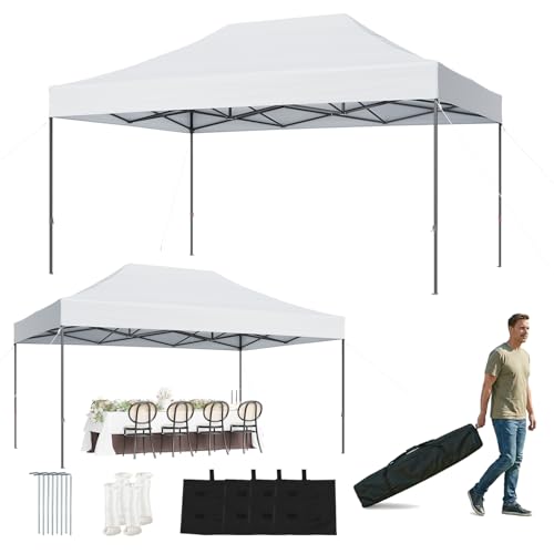 Aoxun 10x15 Pop Up Canopy Without Sidewalls, Easy Up Instant...