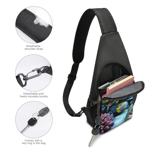 Mochila tipo sling para senderismo y uso casual unisex miniatura 4