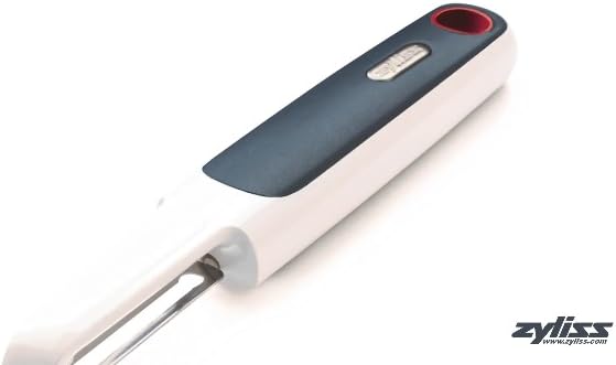 Zyliss SmoothGlide Swivel Peeler for Fruit & Vegetable - Stainless Steel Peeler - Perfect for Potato, Cucumber, Carrot, Apple, Orange, Tomatoes, & More - Comfort Grip Peeler Kitchen Tool - White