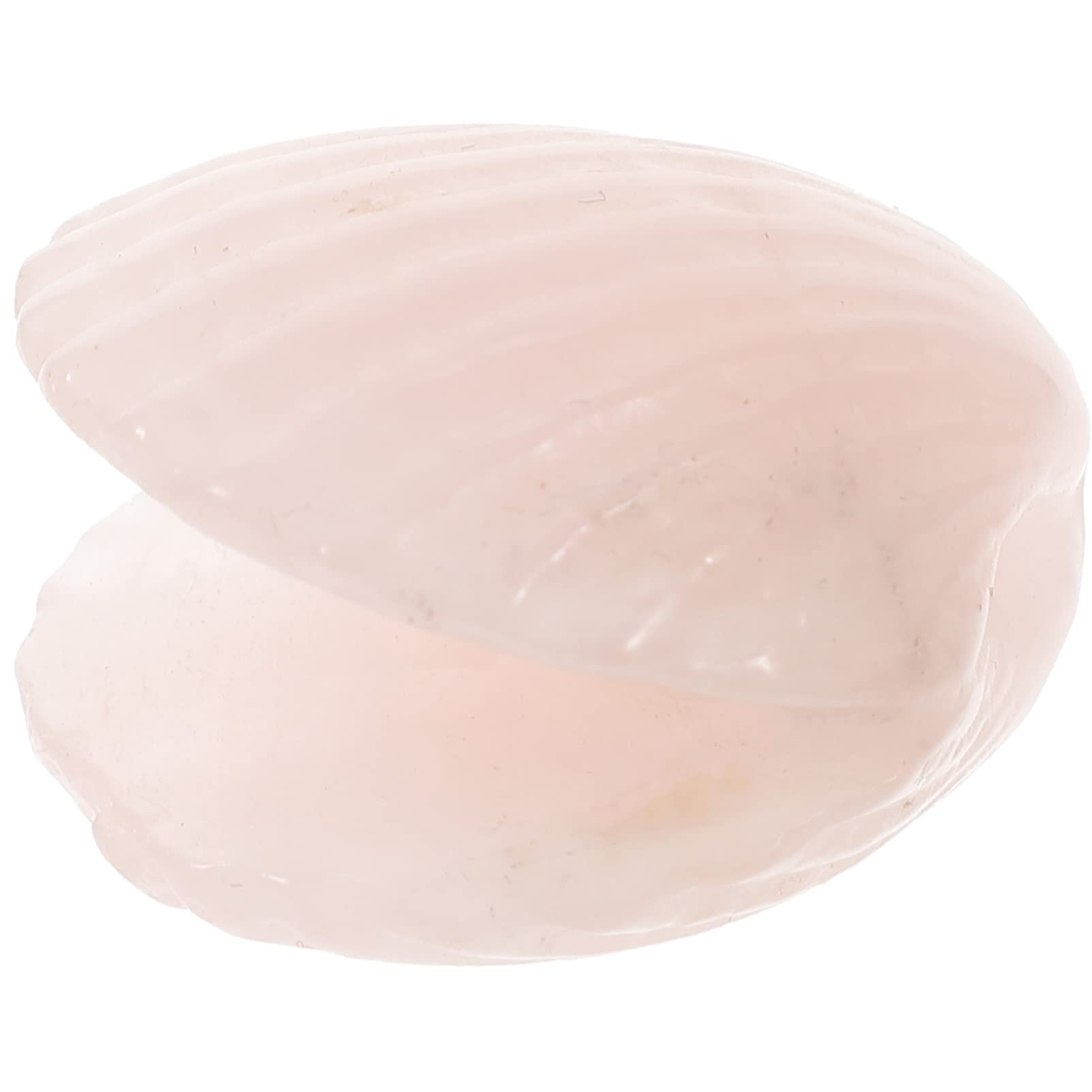 Figura decorativa de conchas marinas de cristal adorno de concha rosa para pecera y océano