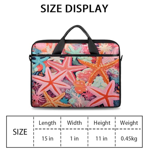 Bolso para portátil Abstract Ocean Starfish 15 pulgadas miniatura 2