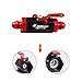 Ryanstar AN6 Fuel Shut Off Valve 6AN to 6AN Male Fitting Aluminum Anodized Black&Red
