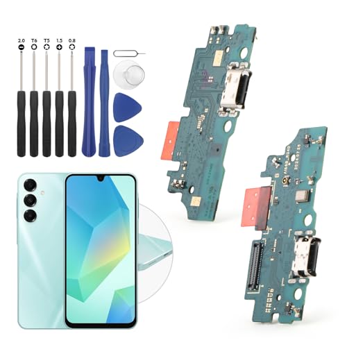 Dock Connector for Samsung Galaxy A16 5G Charging Port Flex Cable Replacement for Samsung Galaxy A16 5G A166B/A166E/A166U/A166M USB Charger Dock Board Connector with Tools(Black)