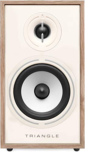 Image of triangle - BOREA BR02 Hi-Fi Bookshelf Speakers - Power handling 80W - Output 89 dB /W /m - Versatile Music and Home Cinema - 176 x 310 x 274 mm - Light Oak (Pair)
