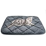 ULIGOTA Self Heating Cat Mat Thermal Pet Bed Mat Self-Warming Pet Crate Pad