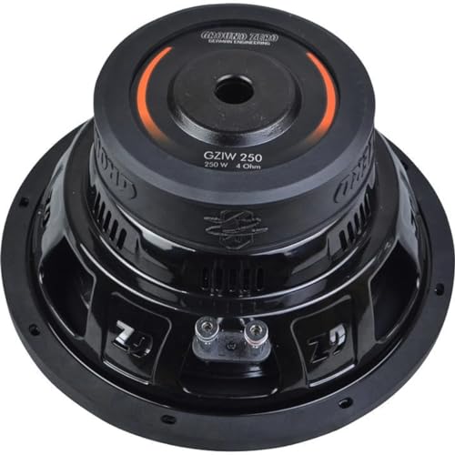 Ground Zero 25 cm / 10 Subwoofer - 4 Ohm Voicecoil - 250 WRMS, Schwarz, GZIW 250X-II