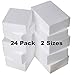 24 Pack Foam Blocks - Styrofoam Square Blocks, Rectangle Blocks - Floral Foam - Craft Foam- For Crafting, Modeling, Sculpture, DIY Arts And Crafts, Flower foam - 2 Sizes 6 x 4 x 2 and 4 x 4 x 2 inches