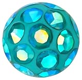 [From da Phactory] フロム ダ ファクトリー ディスコボールシリーズ 軟骨ピアス オーロラアクアブルー (ストレートバーベル 14G,シャフト(内径) 6mm,ボール4mm)