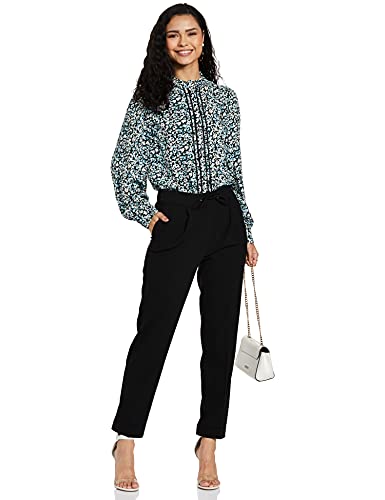 Image of Marks & Spencer Women's Slim Fit High Rise Cotton Ankle Length Casual Pants