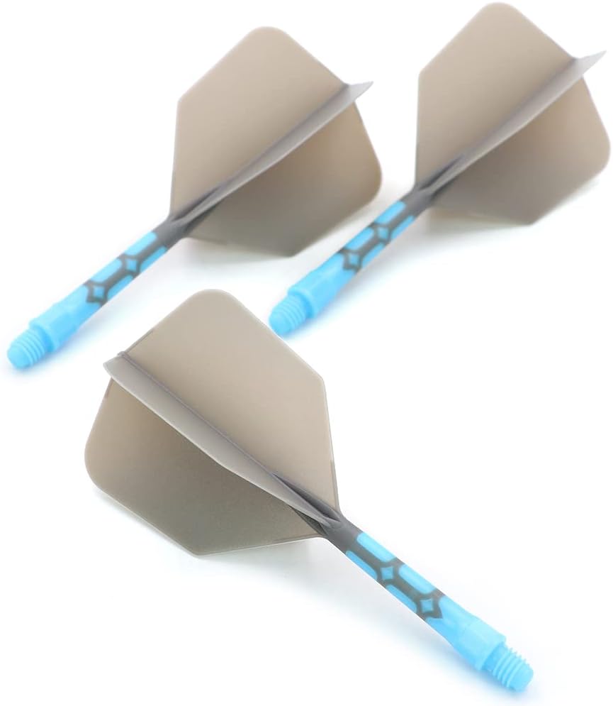 CUESOUL ROST T19 Integrated Dart Shaft and Flights Big Wing Shape Grey 28mm-Say Goodbye to Falling Dart Flight
